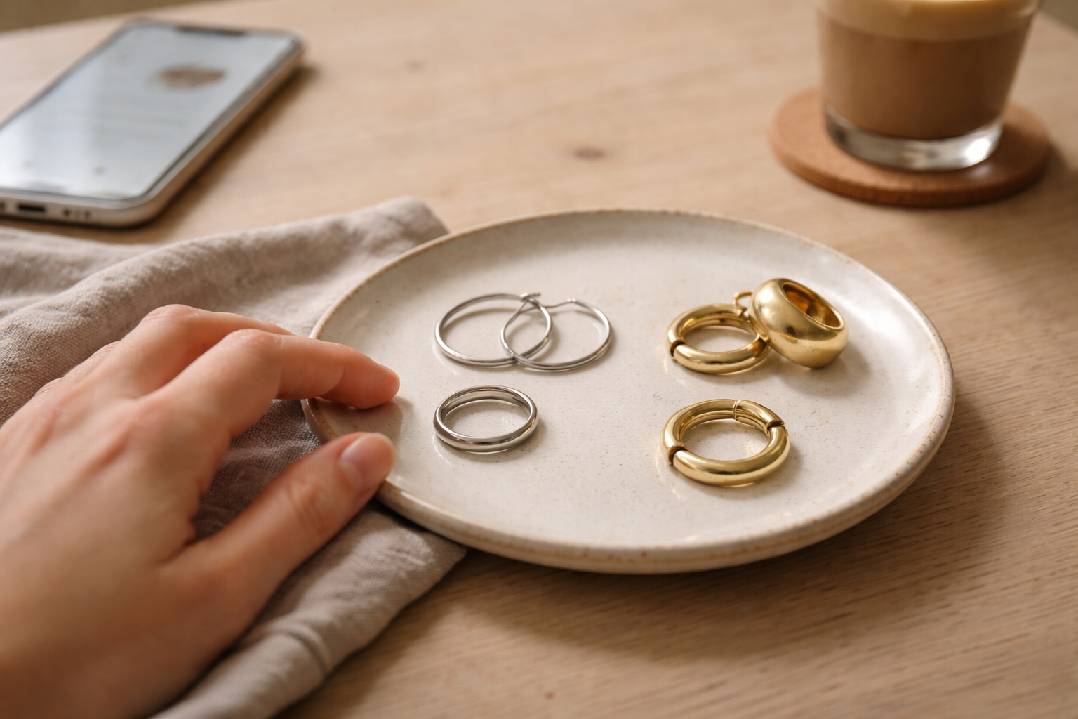 Guld vs. stål: sådan finder du smykker der ikke giver allergi