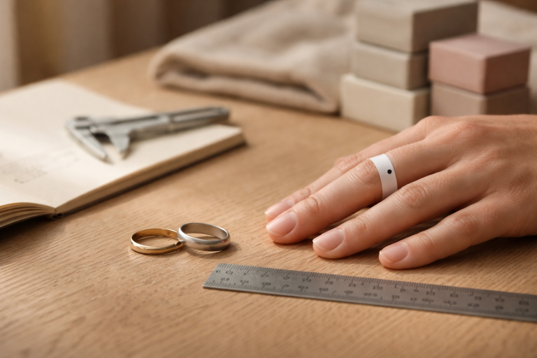 Ringstørrelse vs. virkelighed: sådan rammer du rigtigt (og redder gaveoverraskelsen)