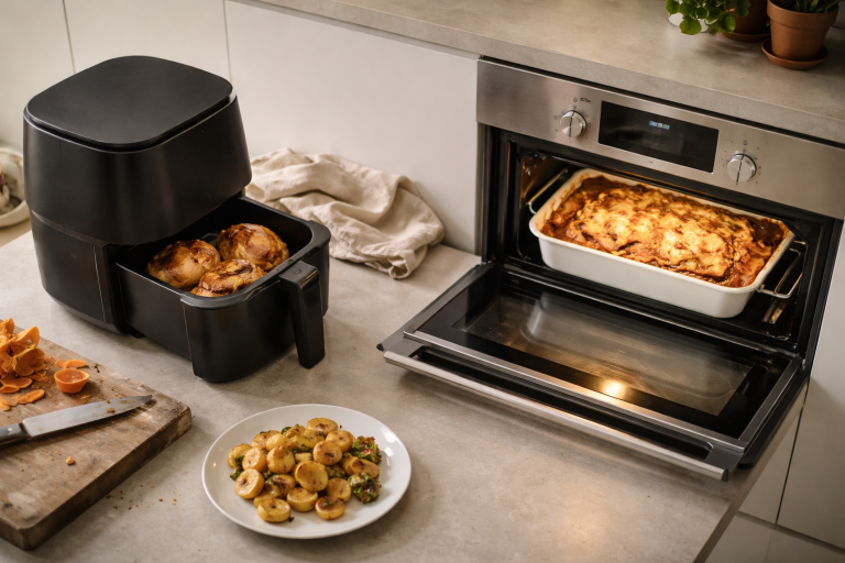 7 afgørende spørgsmål før du vælger airfryer eller ovn