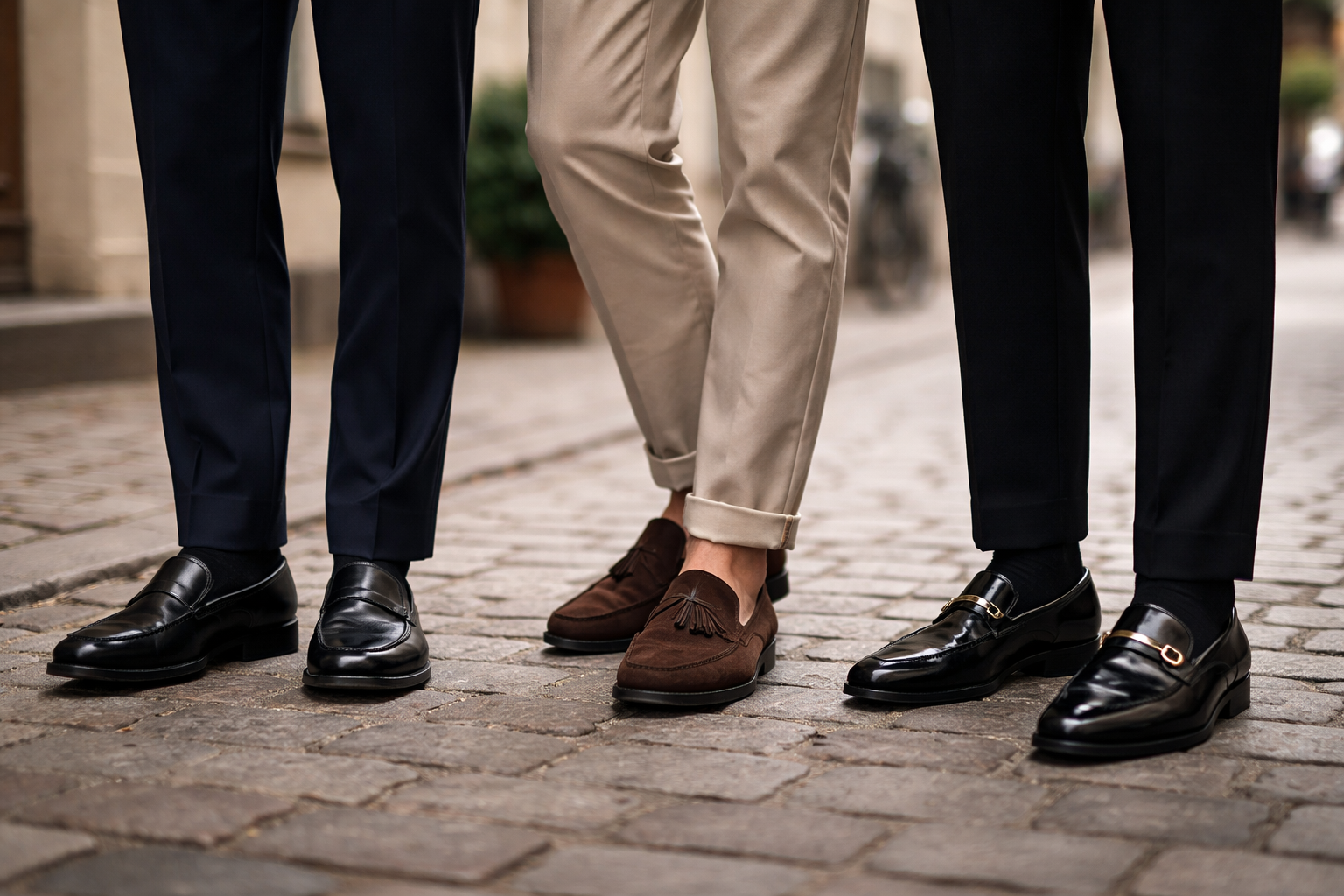 Sådan styler du loafers: outfits til arbejde, weekend og fest - og de vigtige sokke-regler